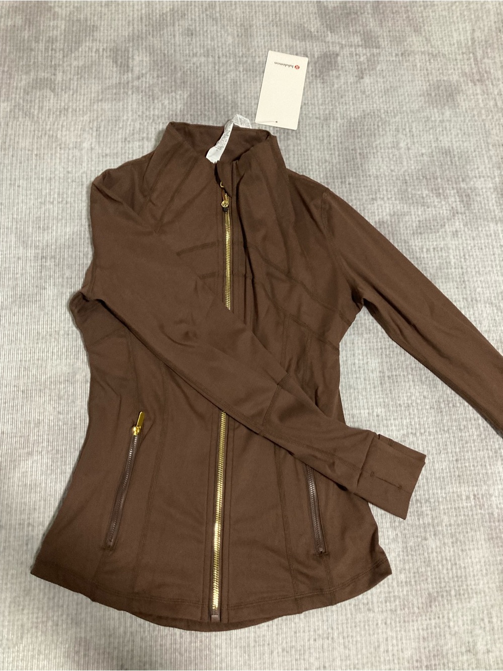lululemon athletica Brown Zip Jacket & Matching Leggings Set - Picture 3 of 4